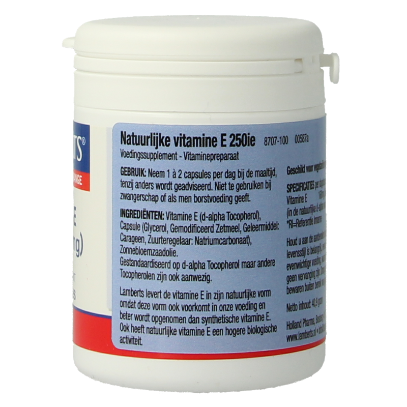 Vitamine E 250IE natuurlijk - Afbeelding 5