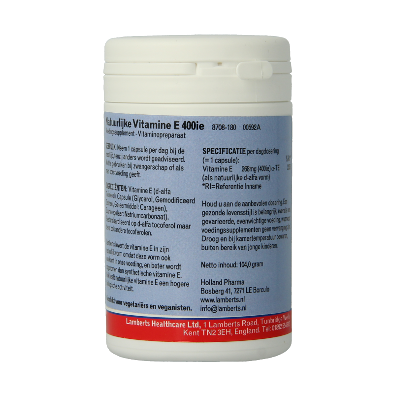 Vitamine E 400IE natuurlijk - Afbeelding 3