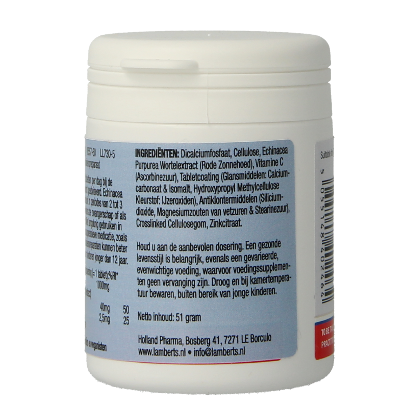 Echinacea 1000mg met zink en vitamine C - Afbeelding 4