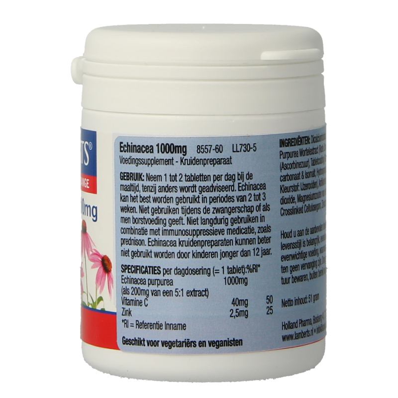 Echinacea 1000mg met zink en vitamine C - Afbeelding 5