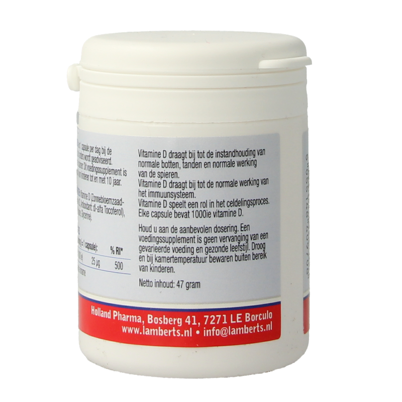 Vitamine D3 1000IE/25mcg - Afbeelding 4