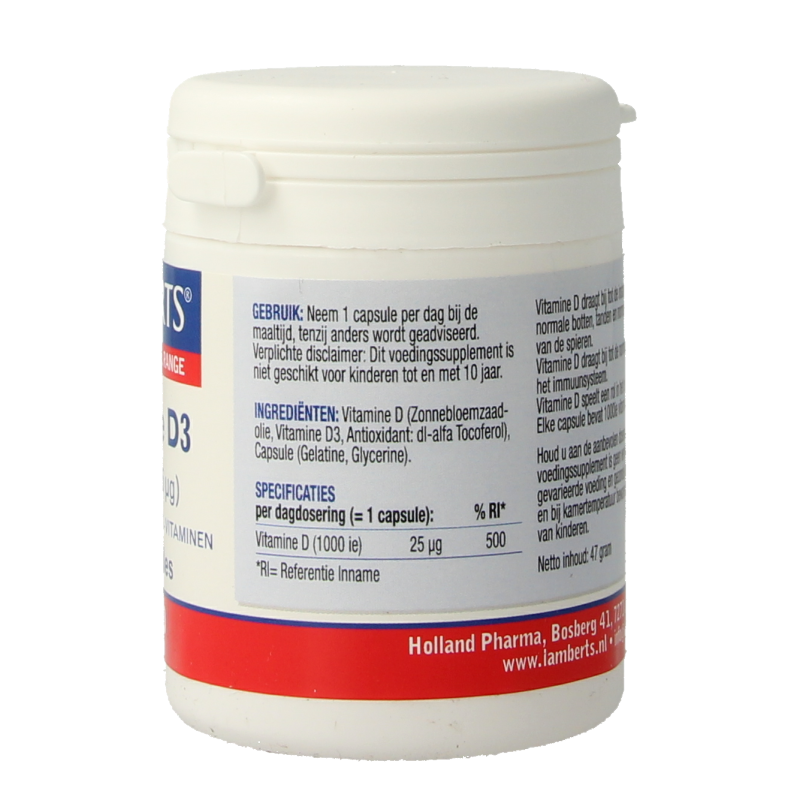 Vitamine D3 1000IE/25mcg - Afbeelding 5