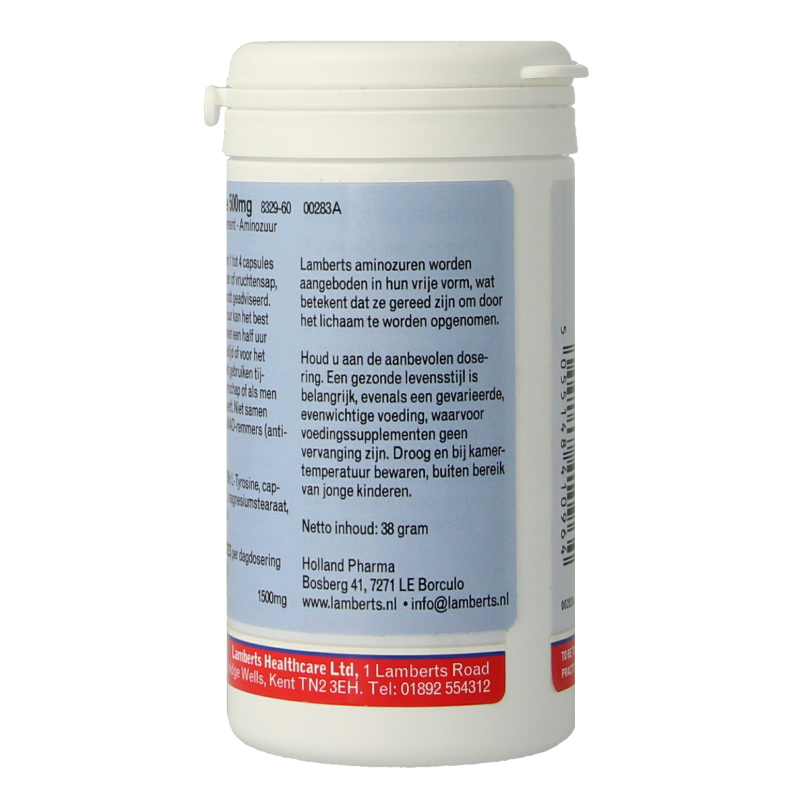 L-Tyrosine 500mg - Afbeelding 3