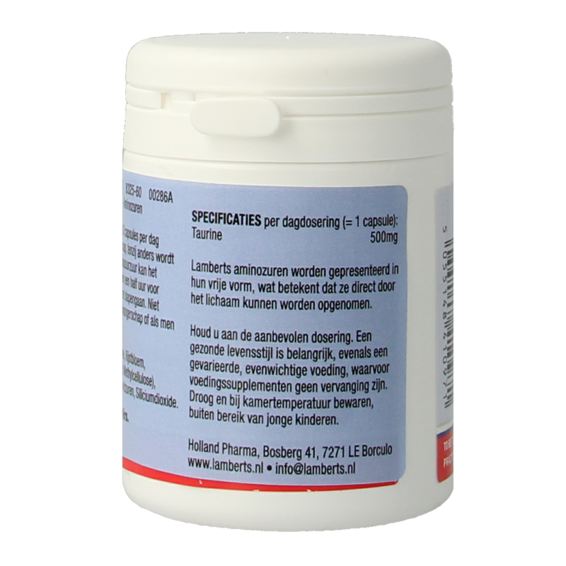 Taurine 500mg - Afbeelding 3