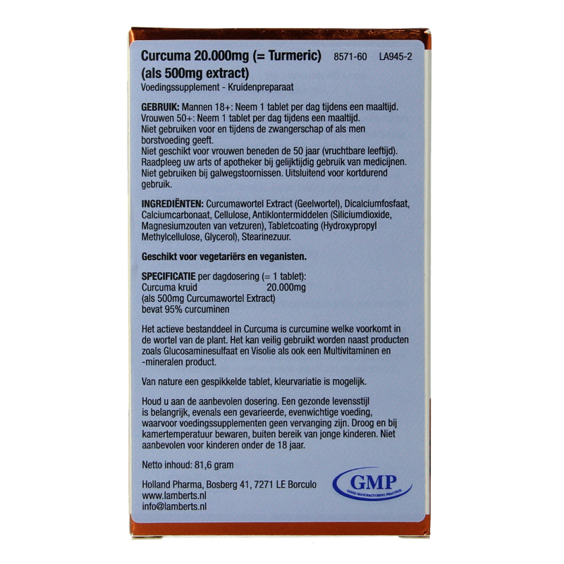 Curcuma 20.000mg (turmeric) - Afbeelding 3